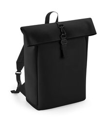 Bagbase_Matte-PU-Roll-Top-Backpack_BG335_black