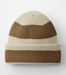 Beechfield_Colour-Block-Beanie_B391R_vanilla_biscuit_flat-shot