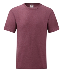 Fruit-of-the-loom-Valueweight-T-shirt-61-036-H1 -Heather-Burgundy-front