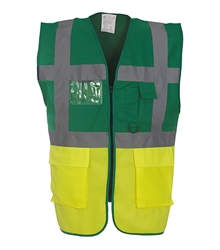 HVW801-Paramedic Green-Hi Vis Yellow-Pack Shot
