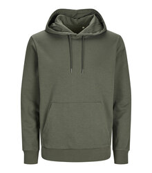 Jack-Jones-Produkt-Blanks_PKTGMS-Blank-Basic-Hood-Sweat_12263902_Beetle_front_5715603393576_001