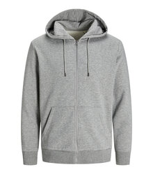 Jack-Jones-Produkt-Blanks_PKTGMS-Blank-Basic-Zip-Hood-Sweat_12263907_Light-Grey-Melange_front_5715603398885_001