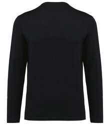 Kariban-Premium_Mens-V-Neck-Long-Sleeved-Supima-T-shirt_PK306-B_BLACK