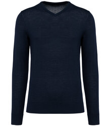 Kariban-Premium_Mens-V-Neck-Merino-Jumper_PK910_DEEPNAVY