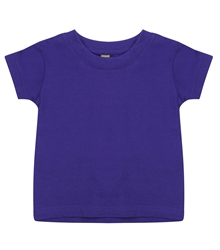 Larkwood-Baby-Toddler-Crew-Neck-T-Shirt-LW020-Purple-FT