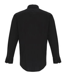 Premier_Mens-Stretch-Fit-Cotton-Poplin-Long-Sleeve-Shirt_PR244_BLAC_2