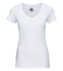 Russell-Childrens-v-neck-HD-T-166F-white-bueste-front