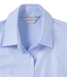 Russell-Ladies-Short-Sleeve-Classic-Oxford-Shirt-933F-Oxford-blue-detail