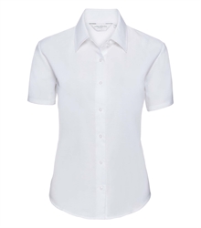 Russell-Ladies-Short-Sleeve-Classic-Oxford-Shirt-933F-white-front
