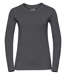 Russell-Ladies-long-sleeve-HD-T-167F-grey-marl-front
