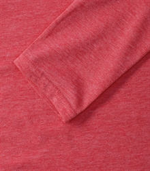 Russell-Ladies-long-sleeve-HD-T-167F-red-marl-detail-1