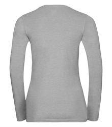 Russell-Ladies-long-sleeve-HD-T-167F-silver-marl-back