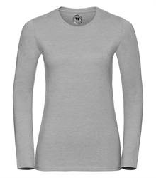 Russell-Ladies-long-sleeve-HD-T-167F-silver-marl-front