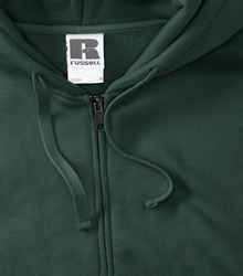 Russell-Mens-Authentic-Zipped-Hood-266M-Bottle-green-bueste-detail