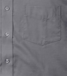 Russell-Mens-Oxford-Short-Sleeve-Classic-Oxford-Shirt-933M-silver-bueste-detail-1
