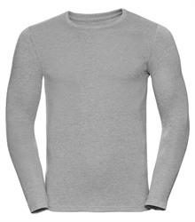 Russell-Mens-long-sleeve-HD-T-167M-silver-marl-front