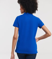 Russell_Ladies-Tailored-Stretch-Polo_567F_0R567F0BH_Model_back