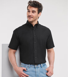 Russell_Mens-Short-Sleeve-Easy-Care-Oxford-Shirt_933M_0R933M036_Model_front