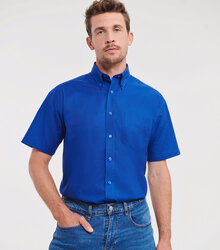 Russell_Mens-Short-Sleeve-Easy-Care-Oxford-Shirt_933M_0R933M0BH_Model_front