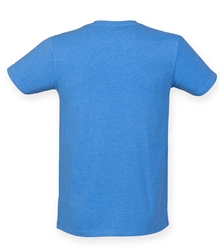 Skinni-Fit-mens-feel-good-stretch-t-shirt-SF121-HEATHERBLUE-TORSO-BACK