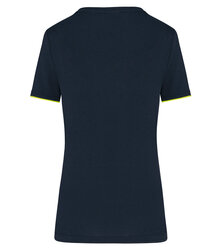 WK-Designed-to-Work_Ladies-Short-Sleeved-Day-To-Day-T-shirt_WK3021-B_NAVY-FLUORESCENTYELLOW